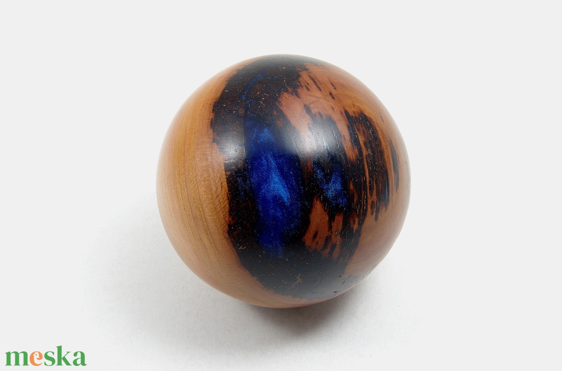 Kék mélység - Egyedi, kézműves termék szilvafából - otthon & életmód - dekoráció - asztal és polc dekoráció - asztaldísz - Meska.hu