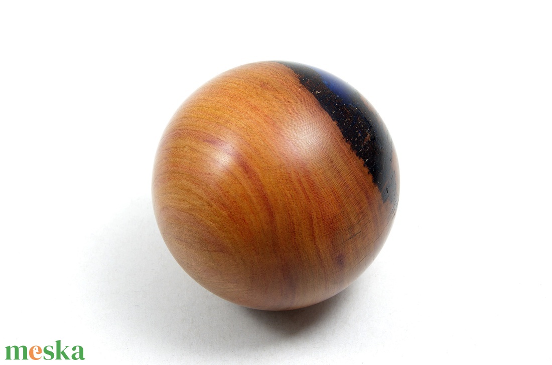 Kék mélység - Egyedi, kézműves termék szilvafából - otthon & életmód - dekoráció - asztal és polc dekoráció - asztaldísz - Meska.hu