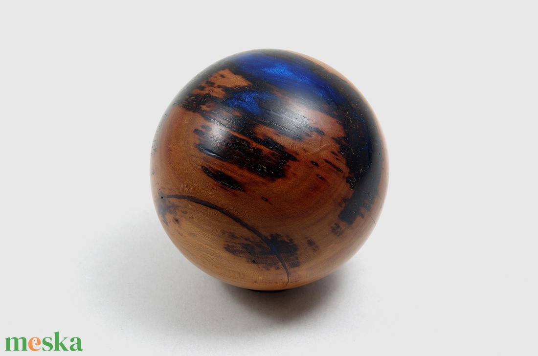 Kék mélység - Egyedi, kézműves termék szilvafából - otthon & életmód - dekoráció - asztal és polc dekoráció - asztaldísz - Meska.hu