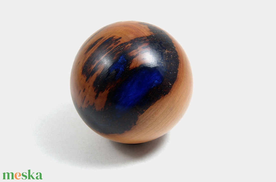 Kék mélység - Egyedi, kézműves termék szilvafából - otthon & életmód - dekoráció - asztal és polc dekoráció - asztaldísz - Meska.hu