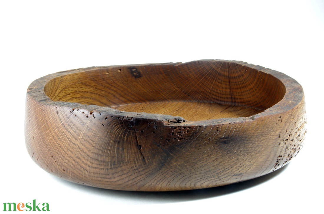 Matuzsálem - Egyedi, kézműves kínálótál tölgyfából - otthon & életmód - dekoráció - asztal és polc dekoráció - asztaldísz - Meska.hu