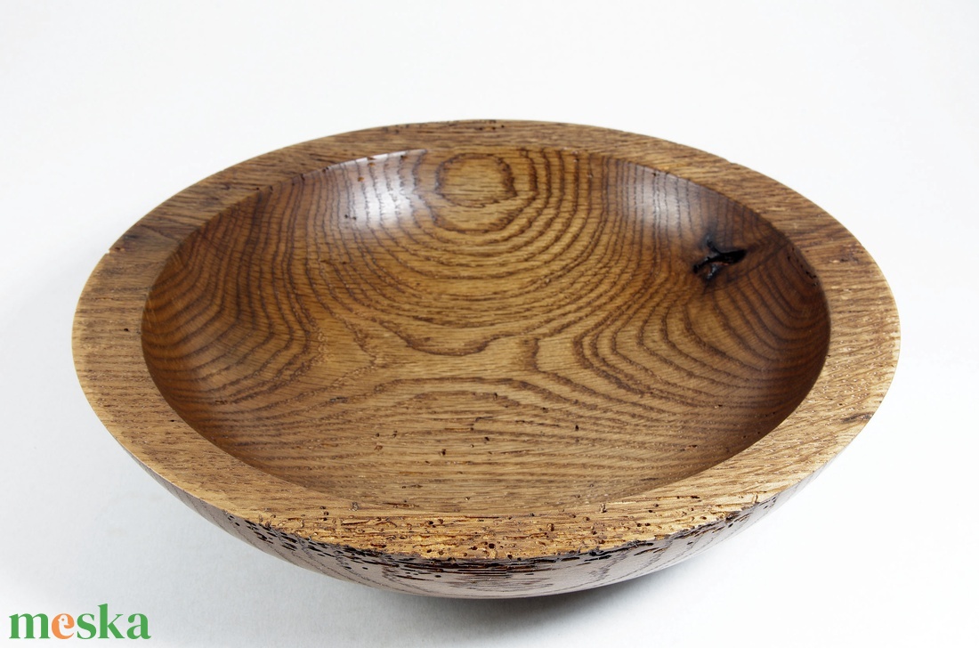 Matuzsálem II. - Egyedi, kézműves kínálótál tölgyfából - otthon & életmód - dekoráció - asztal és polc dekoráció - asztaldísz - Meska.hu