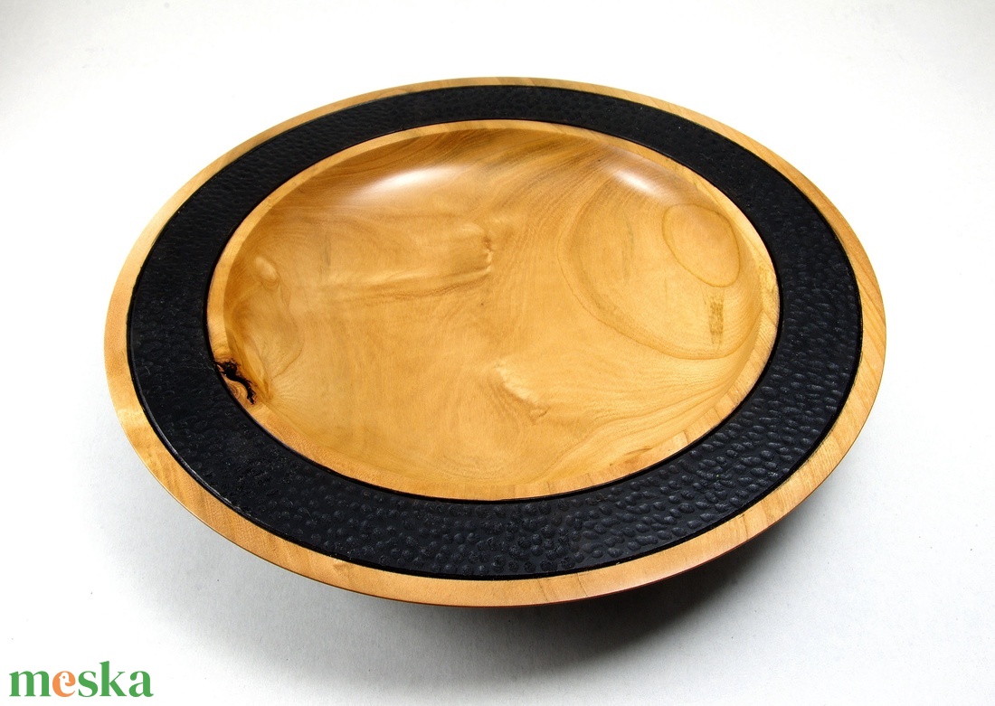 Sírius - Egyedi, kézműves dísztál vadkörtefából - otthon & életmód - dekoráció - asztal és polc dekoráció - asztaldísz - Meska.hu