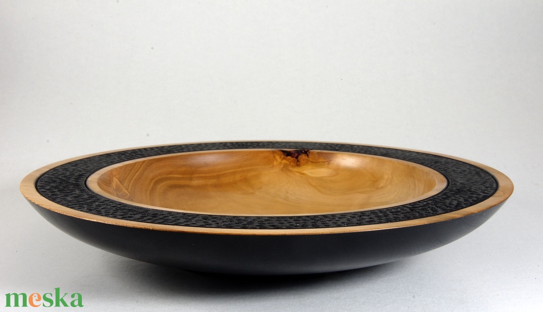 Sírius - Egyedi, kézműves dísztál vadkörtefából - otthon & életmód - dekoráció - asztal és polc dekoráció - asztaldísz - Meska.hu