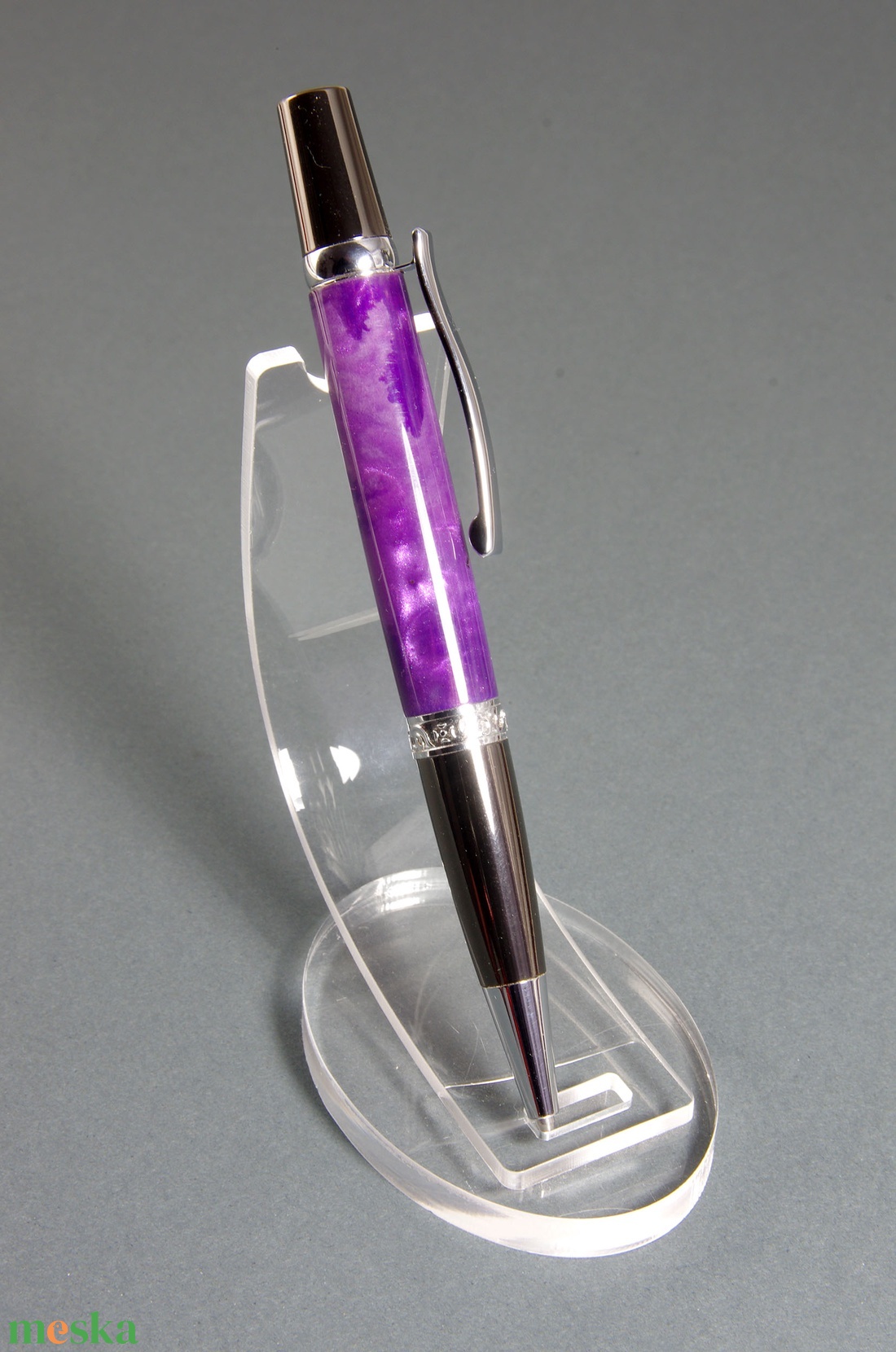 Ametiszt - Egyedi, kézműves golyóstoll - otthon & életmód - papír, írószer - ceruza & toll - Meska.hu
