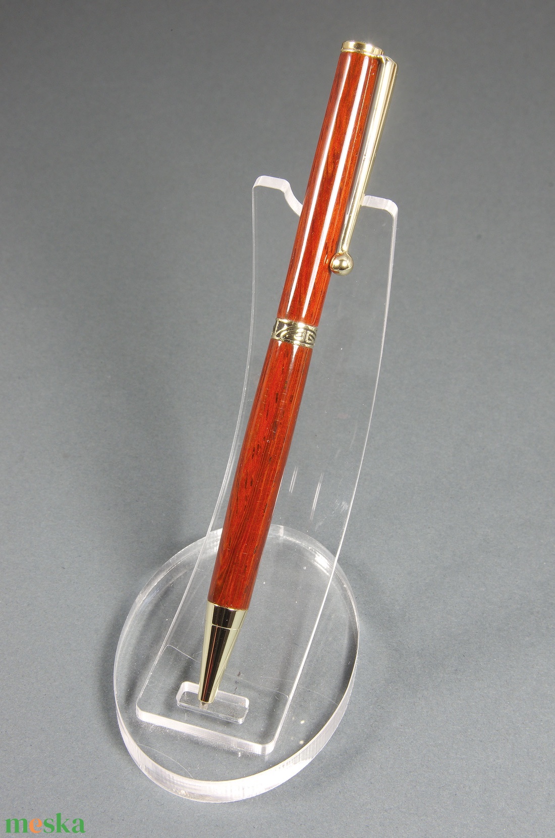 Femme fatale - Egyedi, kézműves golyóstoll padouk fából - otthon & életmód - papír, írószer - ceruza & toll - Meska.hu