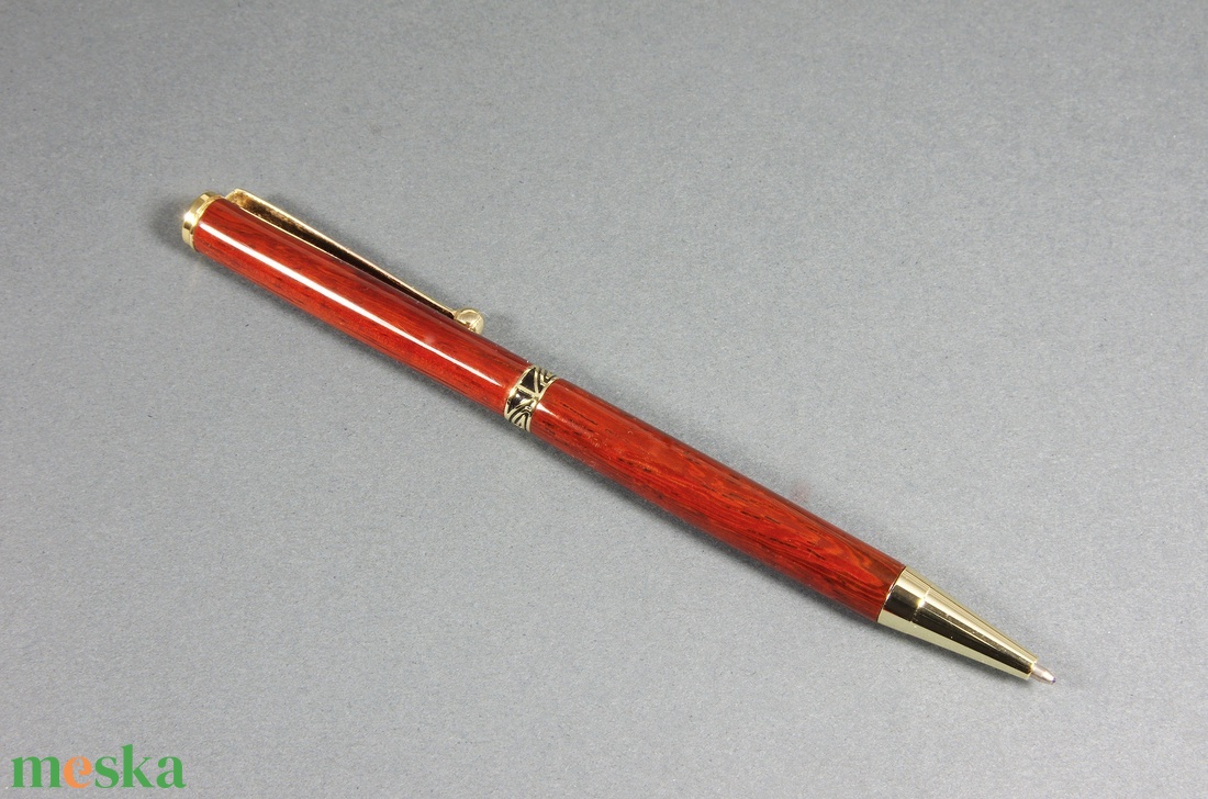 Femme fatale - Egyedi, kézműves golyóstoll padouk fából - otthon & életmód - papír, írószer - ceruza & toll - Meska.hu