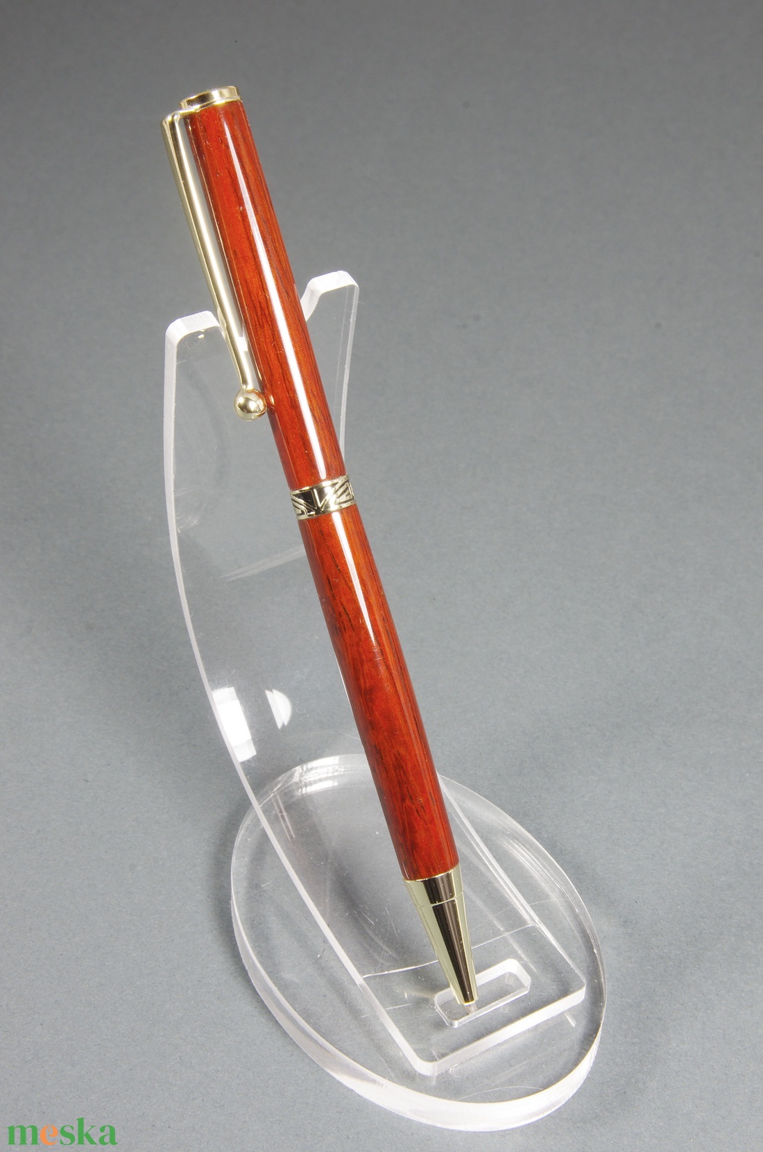 Femme fatale - Egyedi, kézműves golyóstoll padouk fából - otthon & életmód - papír, írószer - ceruza & toll - Meska.hu