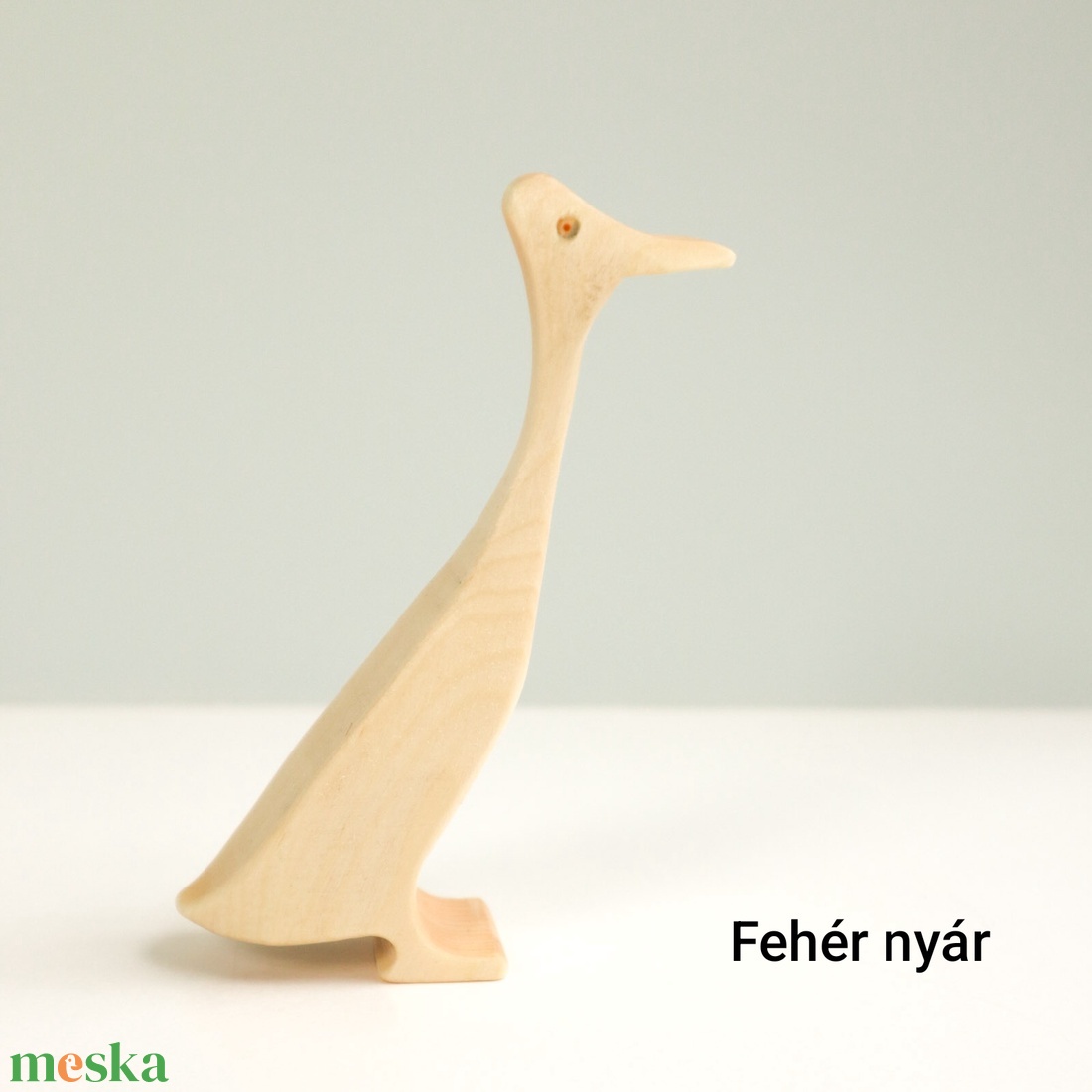 Fa indiai futókacsa tojó, indiai futókacsa figura, indiai futókacsa játék, fa kacsa - játék & sport - készségfejlesztő és logikai játék - oktató játékok - Meska.hu