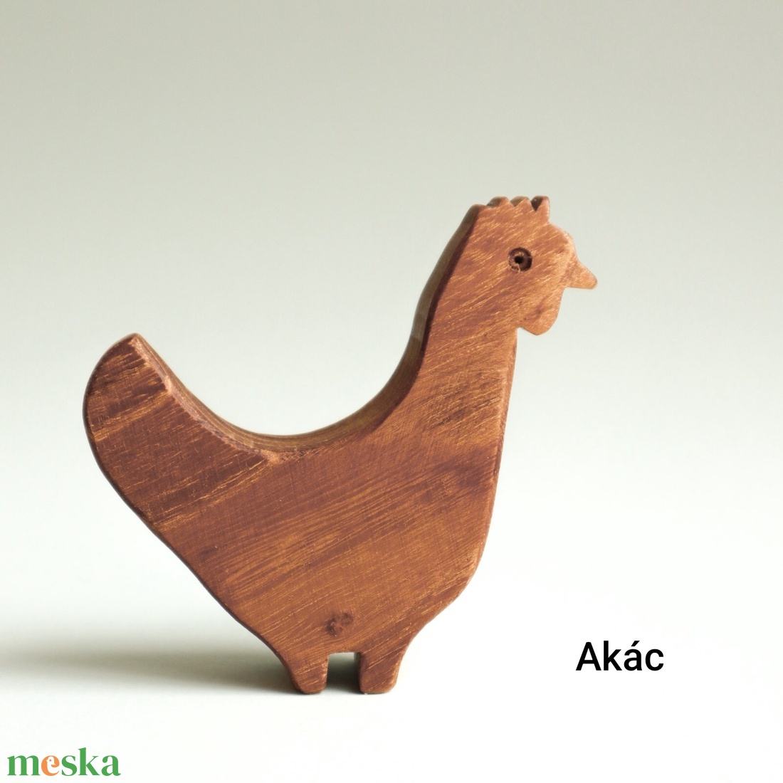 Fa tyúk, tyúk figura, tyúk játék - játék & sport - készségfejlesztő és logikai játék - oktató játékok - Meska.hu