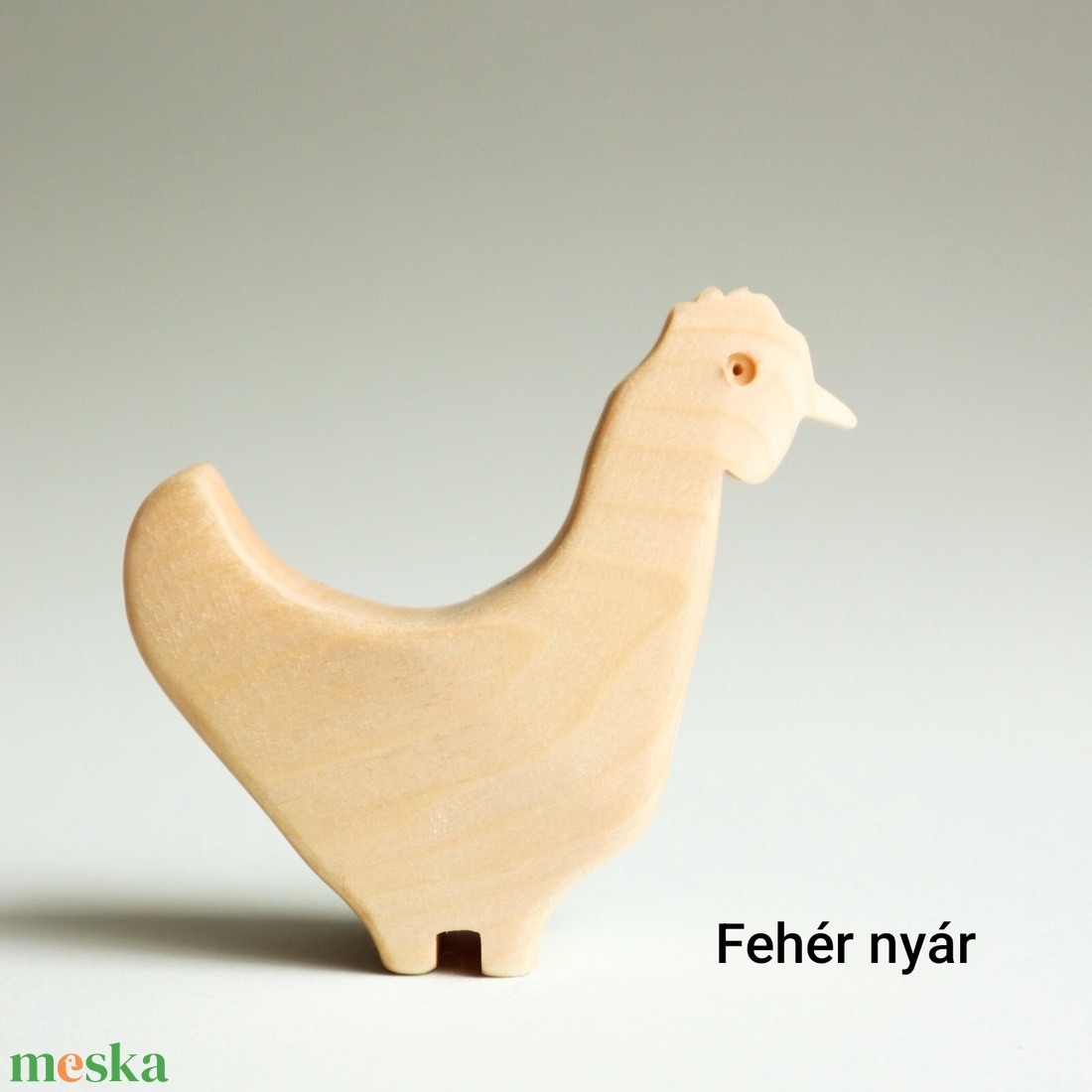 Fa tyúk, tyúk figura, tyúk játék - játék & sport - készségfejlesztő és logikai játék - oktató játékok - Meska.hu