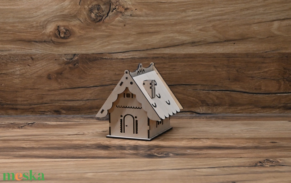 Házikó mécsestartó, ledes mécseshez - otthon & életmód - gyertya, illat, aroma - mécses és mécsestartó - Meska.hu