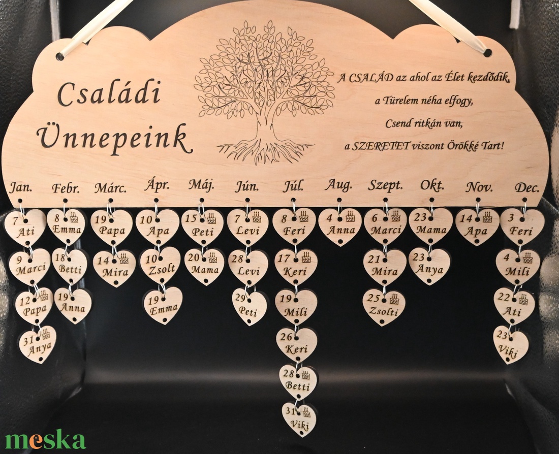 Családi Öröknaptár - otthon & életmód - dekoráció - fali és függő dekoráció - falinaptár & öröknaptár - Meska.hu Családi Öröknaptár - otthon & életmód - dekoráció - fali és függő dekoráció - falinaptár & öröknaptár - Meska.hu