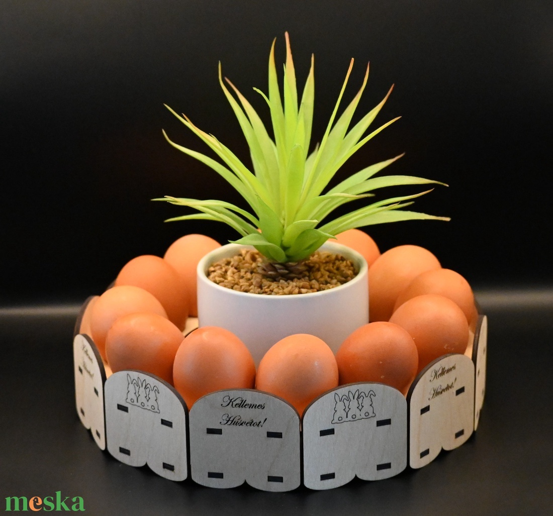 Húsvéti tojástartó, asztali dísz - otthon & életmód - dekoráció - dísztárgy - Meska.hu