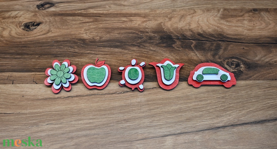 Fa kokárda kitűző - ékszer - kitűző és bross - Meska.hu