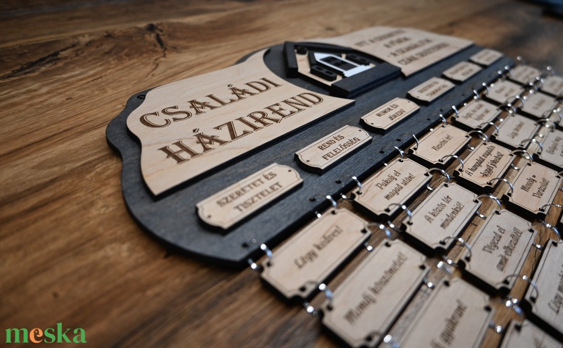 Családi Házirend  Egy szeretettel teli otthon alapja  - otthon & életmód - dekoráció - fali és függő dekoráció - falra akasztható dekor - Meska.hu