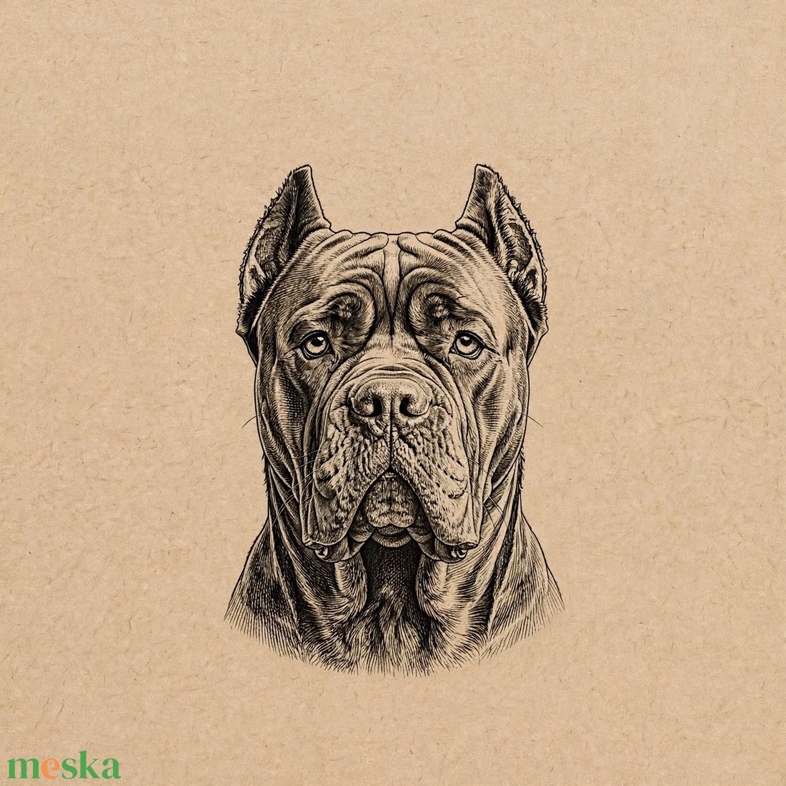 5 db Cane Corso gravír minta -  fára és sötét palára - művészet - grafika & illusztráció - digitális - Meska.hu