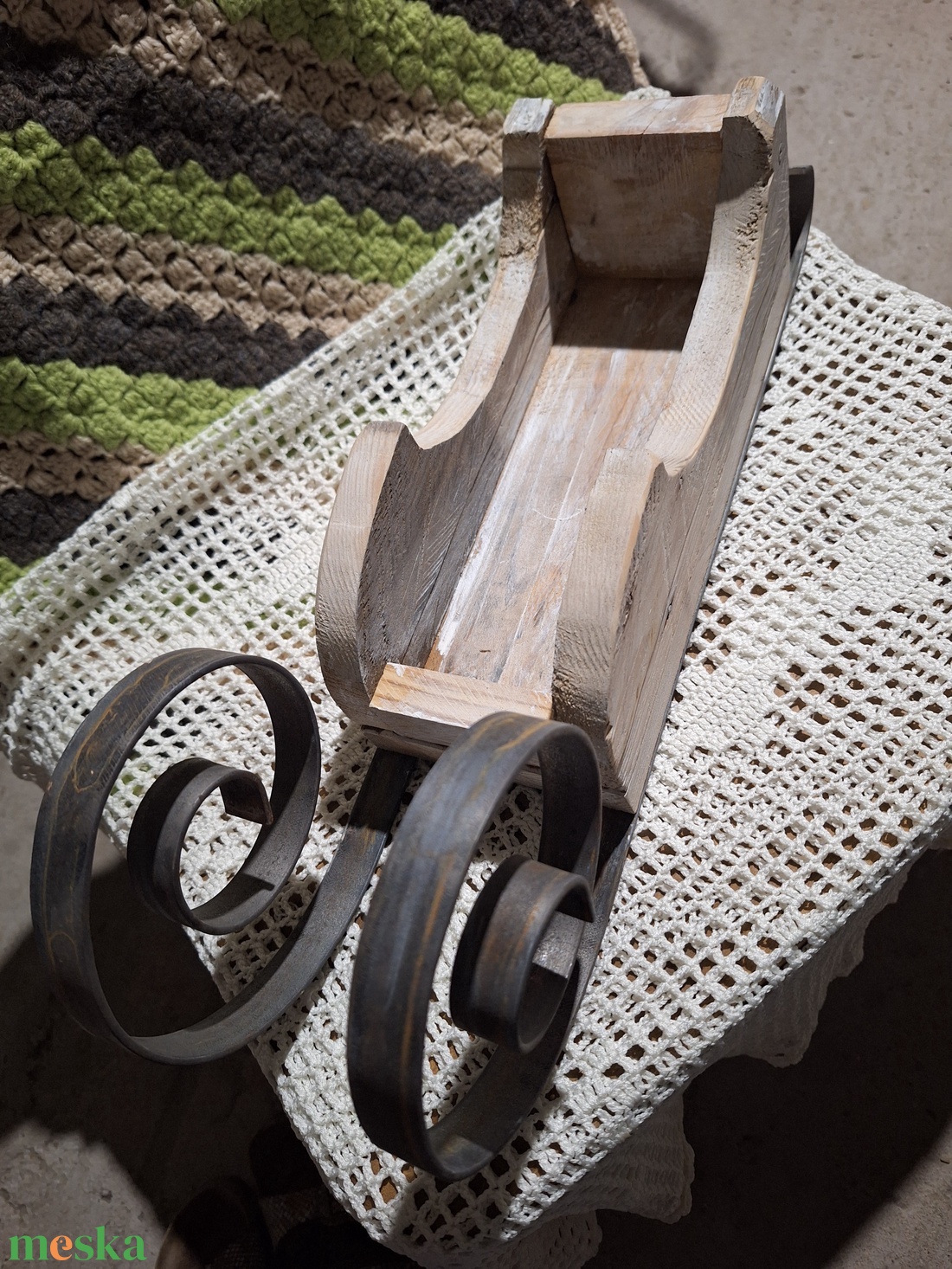 Dekor szánkó - karácsony - karácsonyi lakásdekoráció - Meska.hu