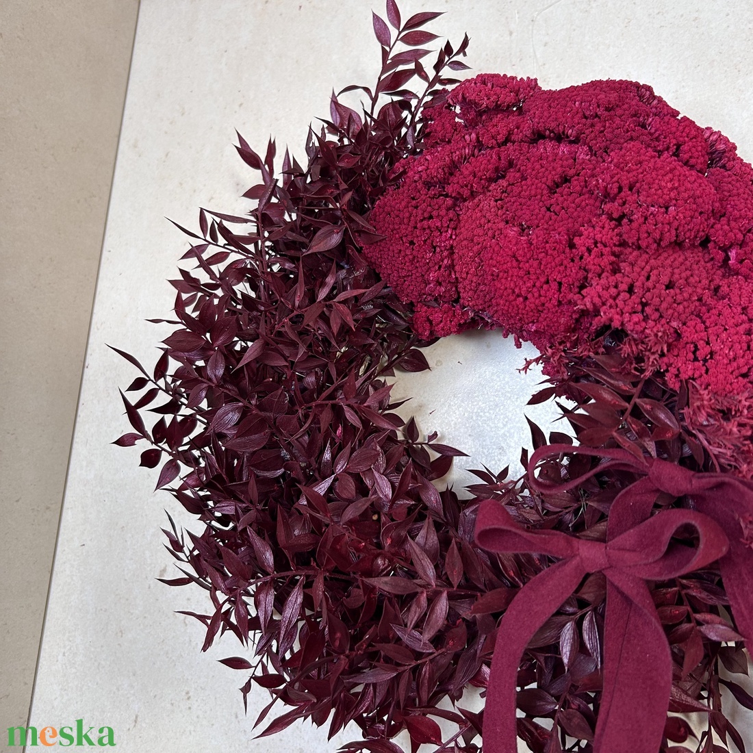 Kopogtató örök koszorú - otthon & életmód - dekoráció - ajtó- és ablak dekoráció - ajtódísz & kopogtató - Meska.hu