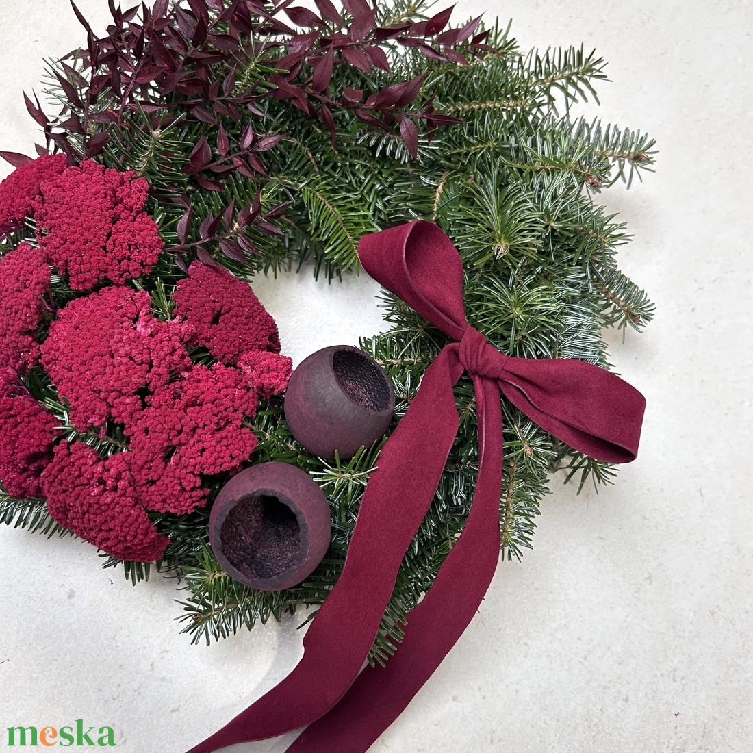 Karácsonyi kopogtató - otthon & életmód - dekoráció - ajtó- és ablak dekoráció - ajtódísz & kopogtató - Meska.hu