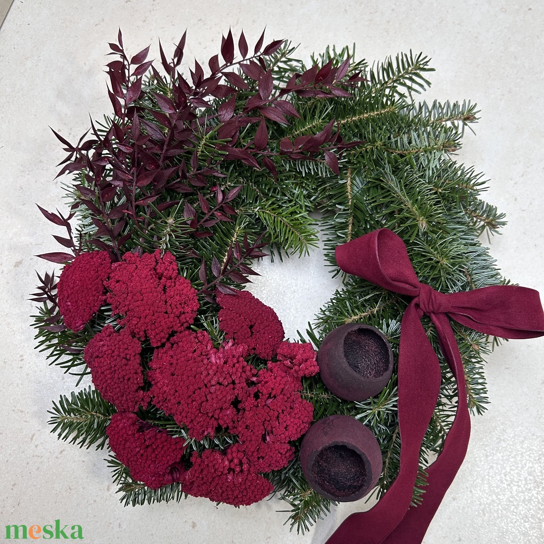 Karácsonyi kopogtató - otthon & életmód - dekoráció - ajtó- és ablak dekoráció - ajtódísz & kopogtató - Meska.hu