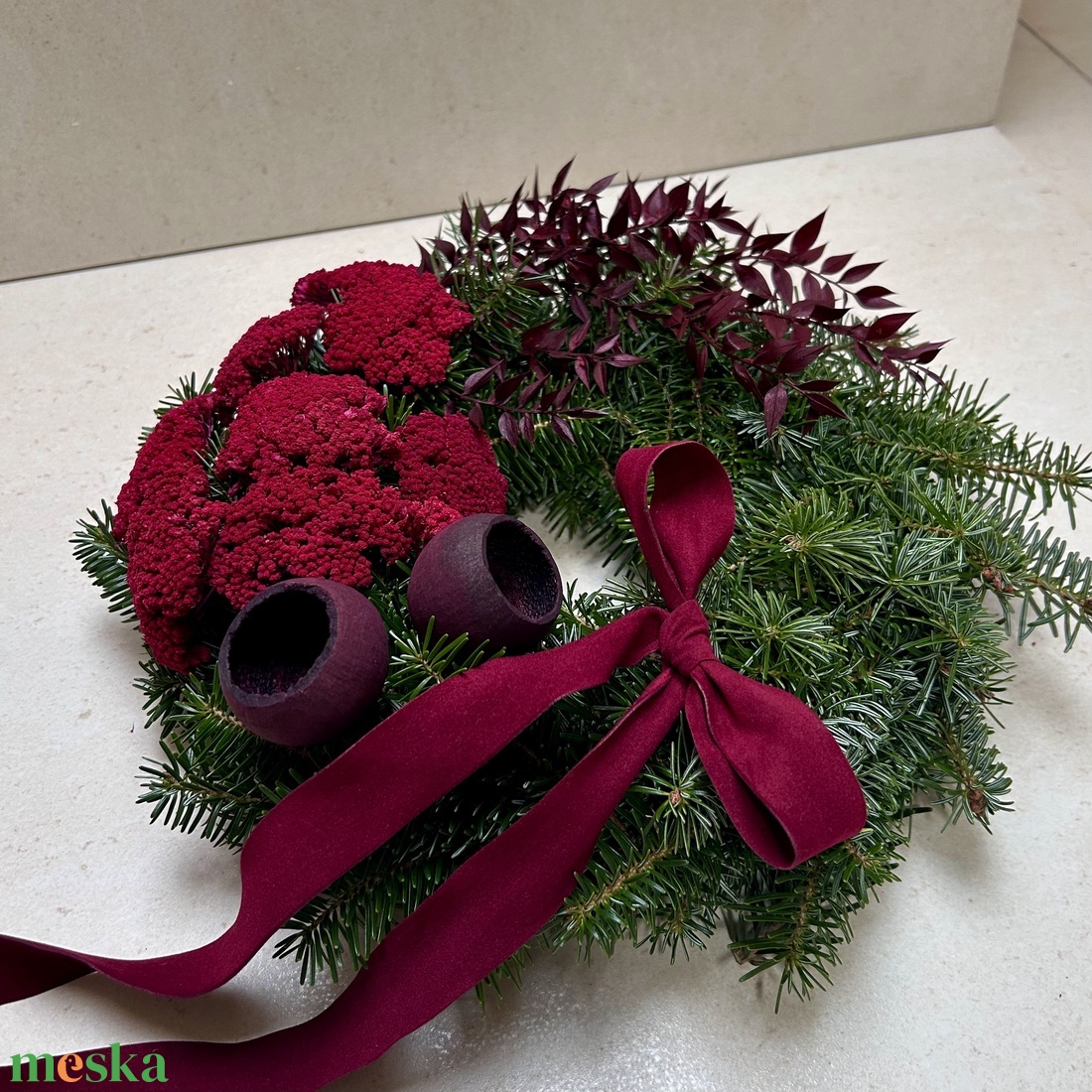 Karácsonyi kopogtató - otthon & életmód - dekoráció - ajtó- és ablak dekoráció - ajtódísz & kopogtató - Meska.hu