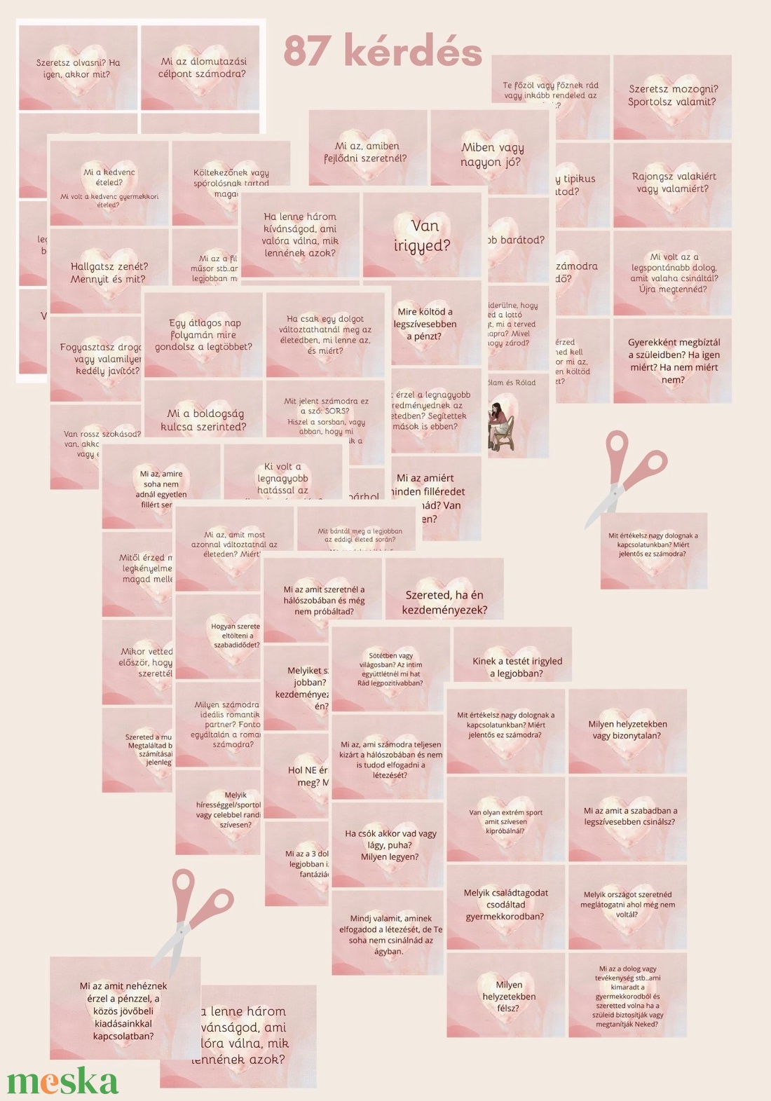 Párkapcsolati ismerkedési szerelmi kártyák 87 db kérdés kommunikációs kártyák letölthető nyomtatható társasjáték - művészet - grafika & illusztráció - digitális - Meska.hu