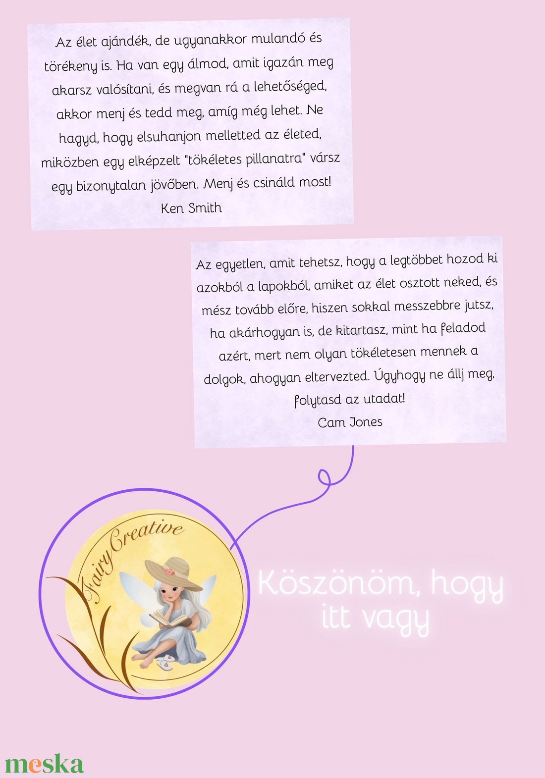 Megerősítő motivációs kártyák 60 kártya tudatosság  - művészet - naptárkártyák, sportkártyák - Meska.hu