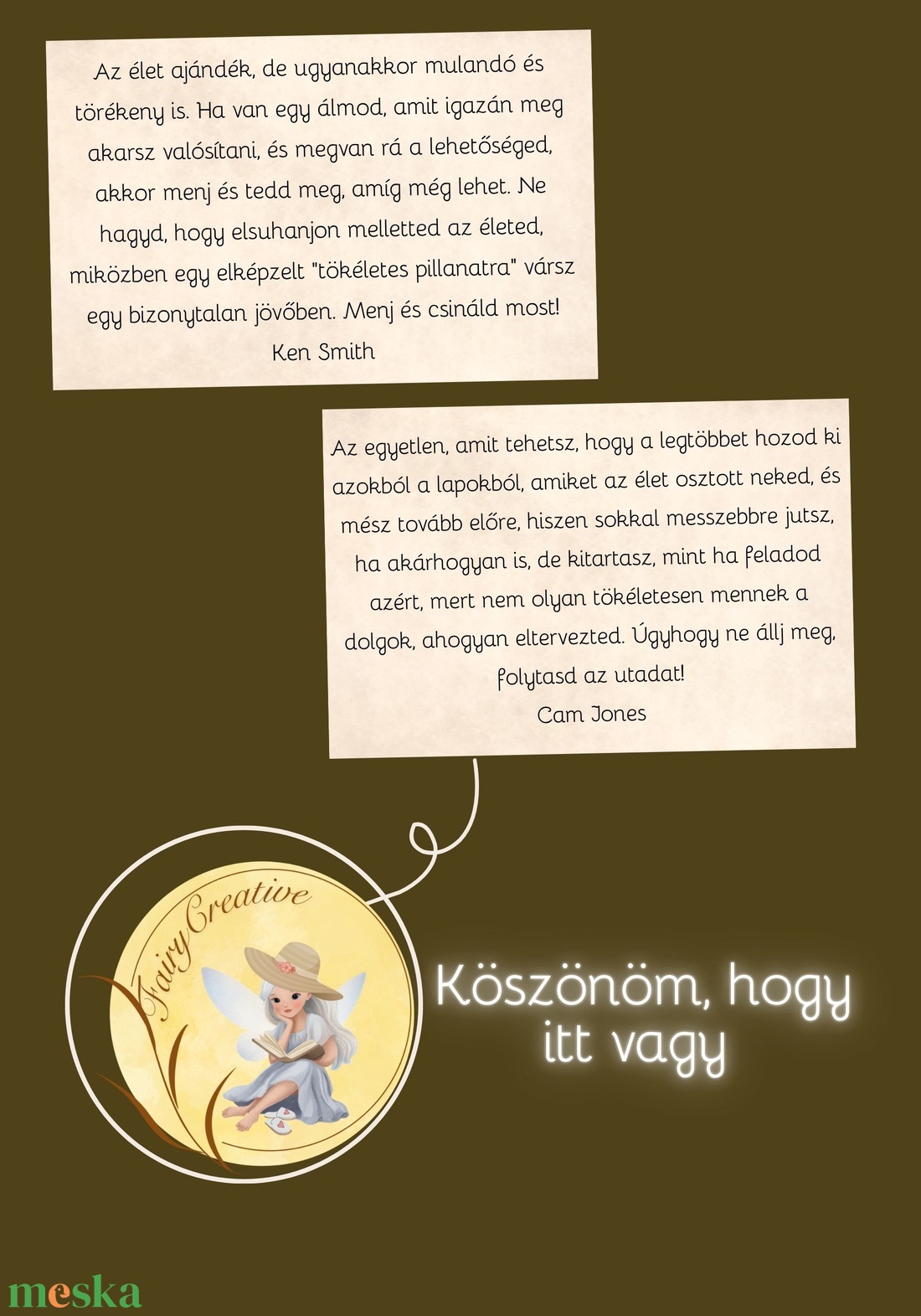 Megerősítő motivációs kártyák 60 kártya tudatosság  - művészet - naptárkártyák, sportkártyák - Meska.hu