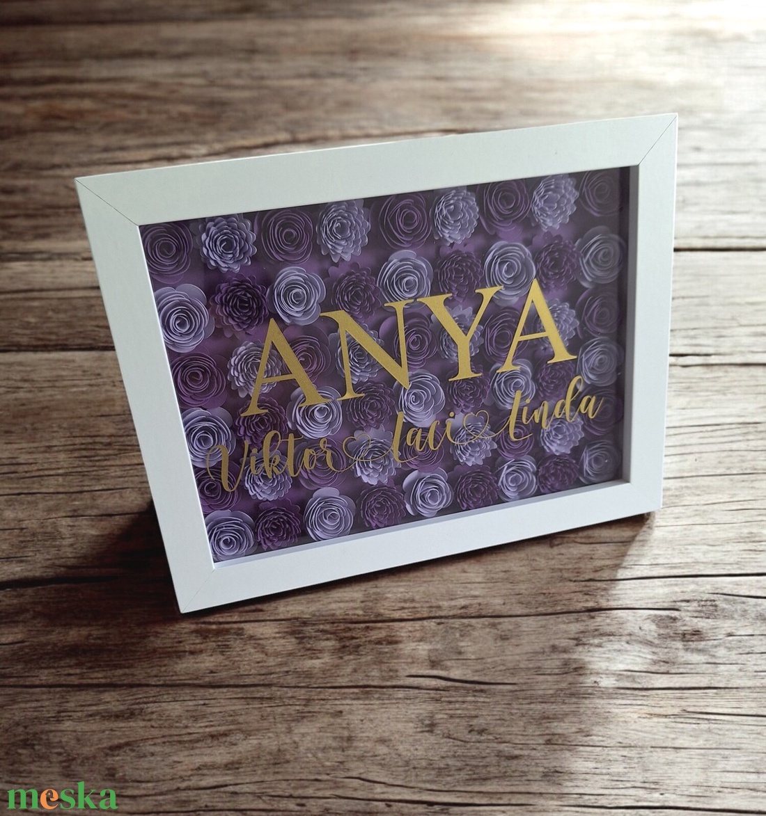 Anyák napi ajándék, képkeret #1 - otthon & életmód - dekoráció - kép & falikép - 3d képek - Meska.hu