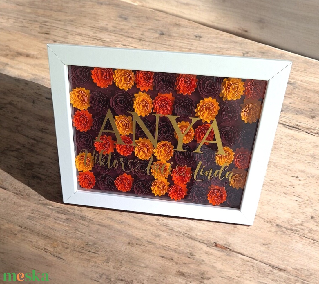 Anyák napi ajándék, képkeret #3 - otthon & életmód - dekoráció - kép & falikép - 3d képek - Meska.hu