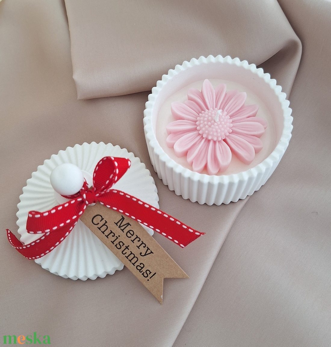 Illatgyertya tartóban, szója gyertya  több illatban elérhető - karácsony - karácsonyi lakásdekoráció - karácsonyi illatgyertya, mécses - Meska.hu