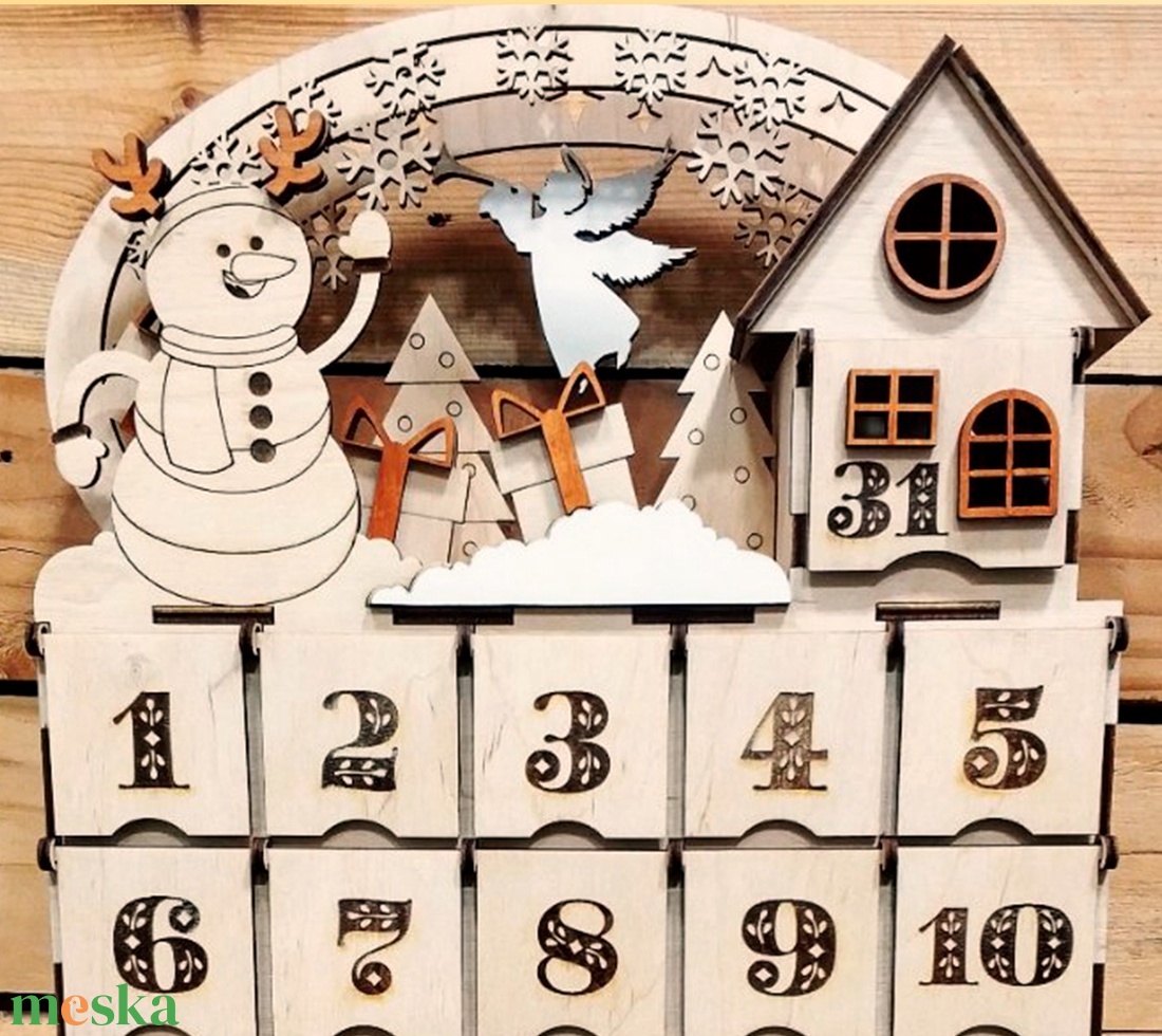 Adventi kalendárium hóemberrel - karácsony - adventi díszek - adventi naptár - Meska.hu Adventi kalendárium hóemberrel - karácsony - adventi díszek - adventi naptár - Meska.hu