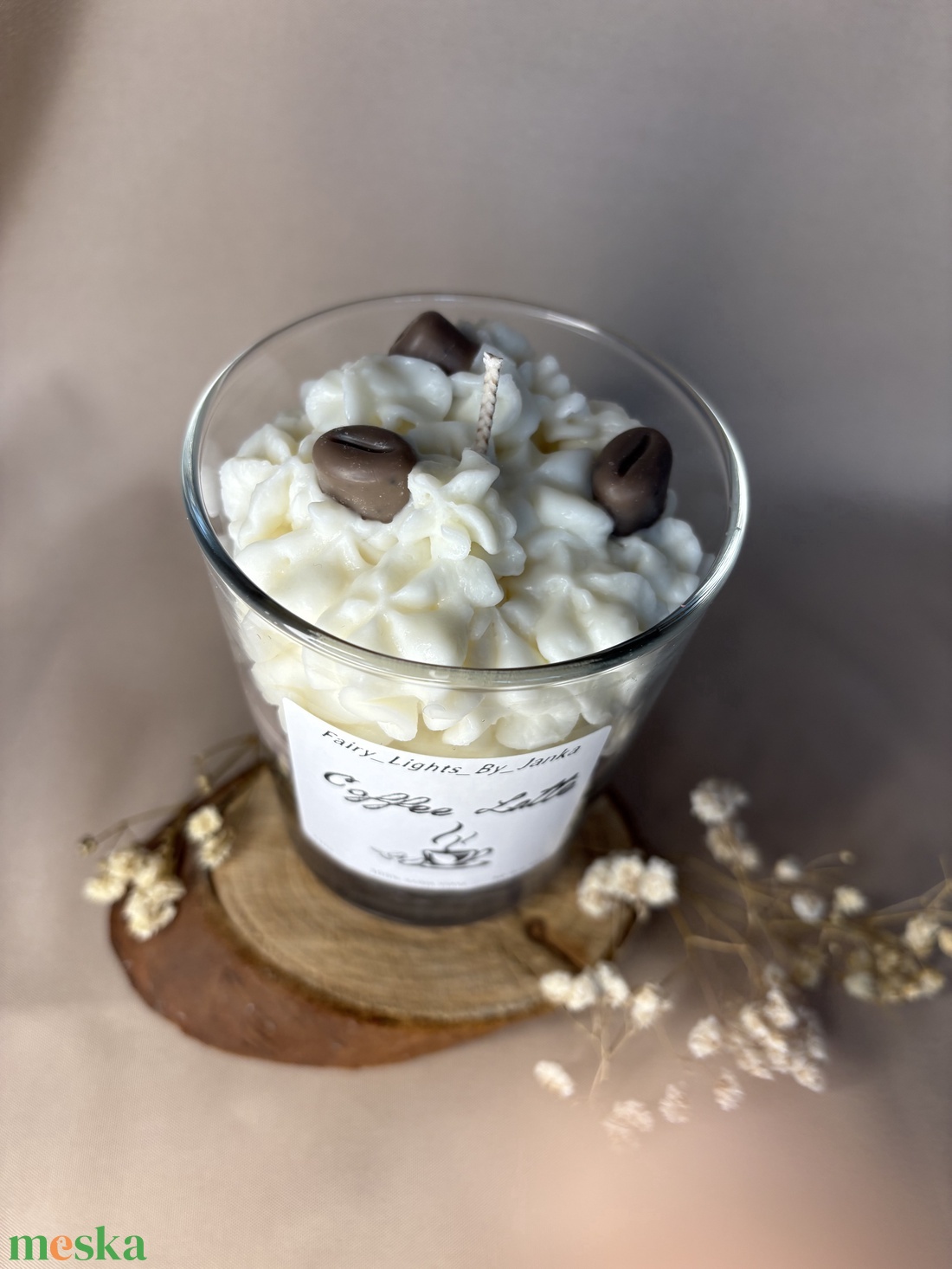 Coffe Latte Gyertya  - otthon & életmód - gyertya, illat, aroma - gyertya - Meska.hu