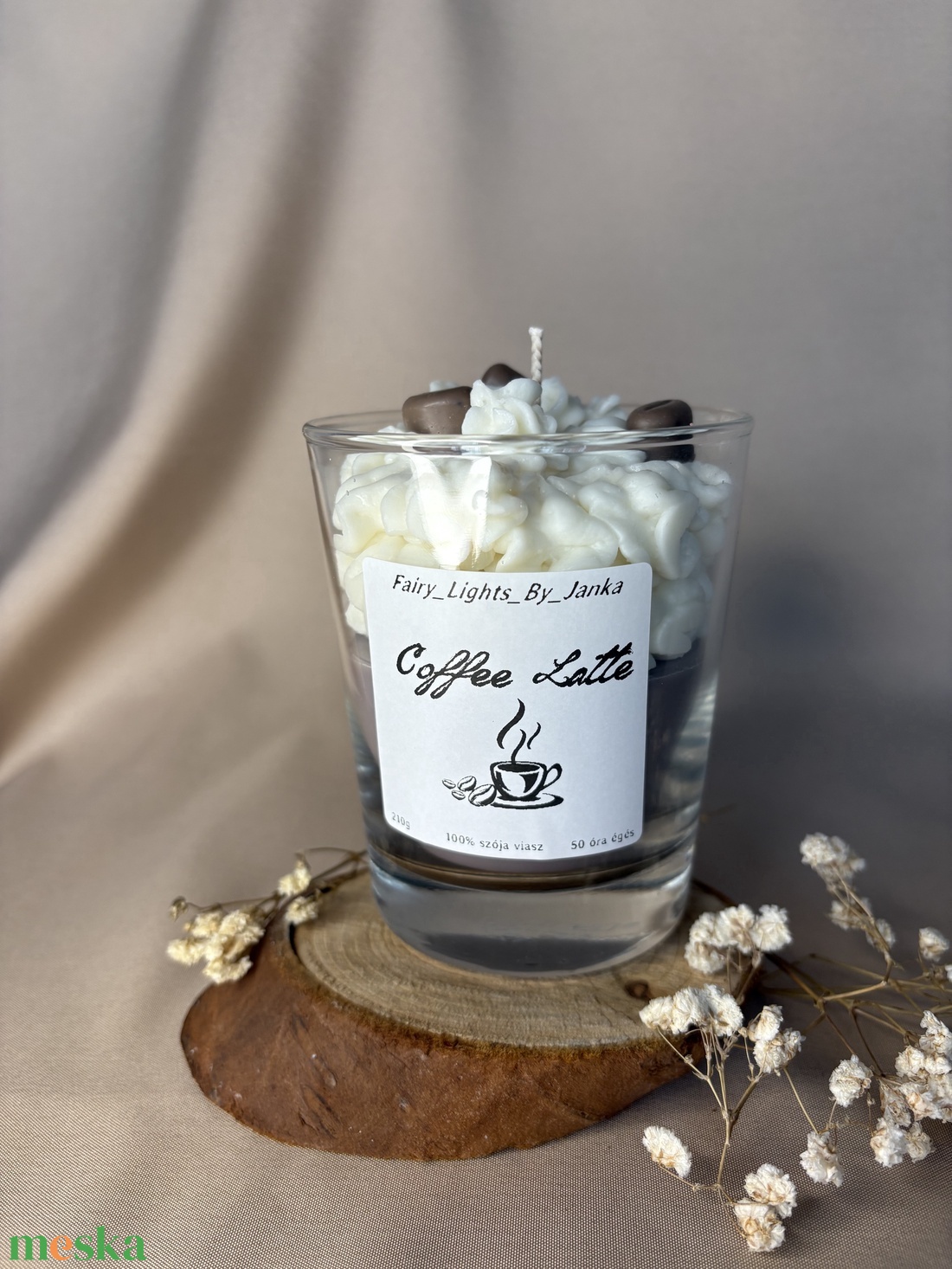 Coffe Latte Gyertya  - otthon & életmód - gyertya, illat, aroma - gyertya - Meska.hu