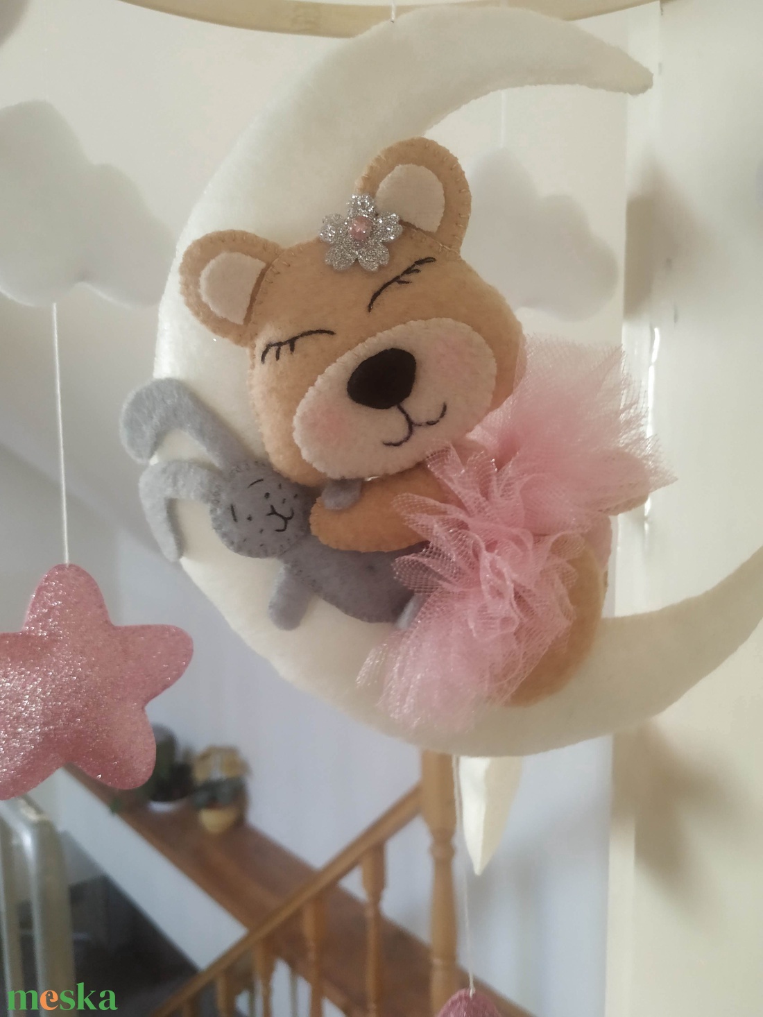 Jó éjszakát Kicsim! kislány kiságyforgó, körforgó, kiságy forgó  - játék & sport - Meska.hu