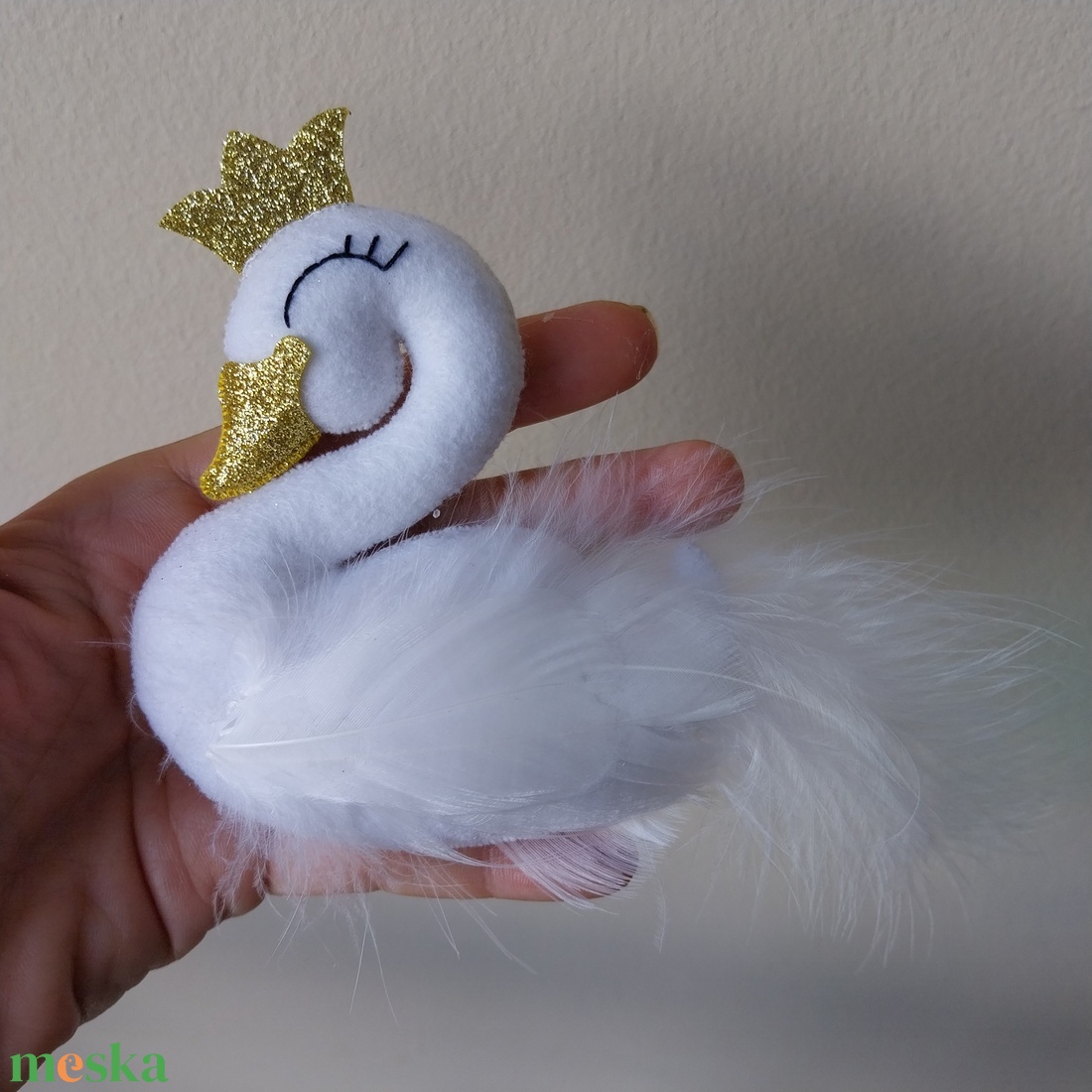 Rózsaszín álom balerinás, hattyús kiságyforgó kislánynak - Pink Crib Mobile for girl with swan and balerina   - játék & sport - 3 éves kor alattiaknak - kiságyforgó - Meska.hu