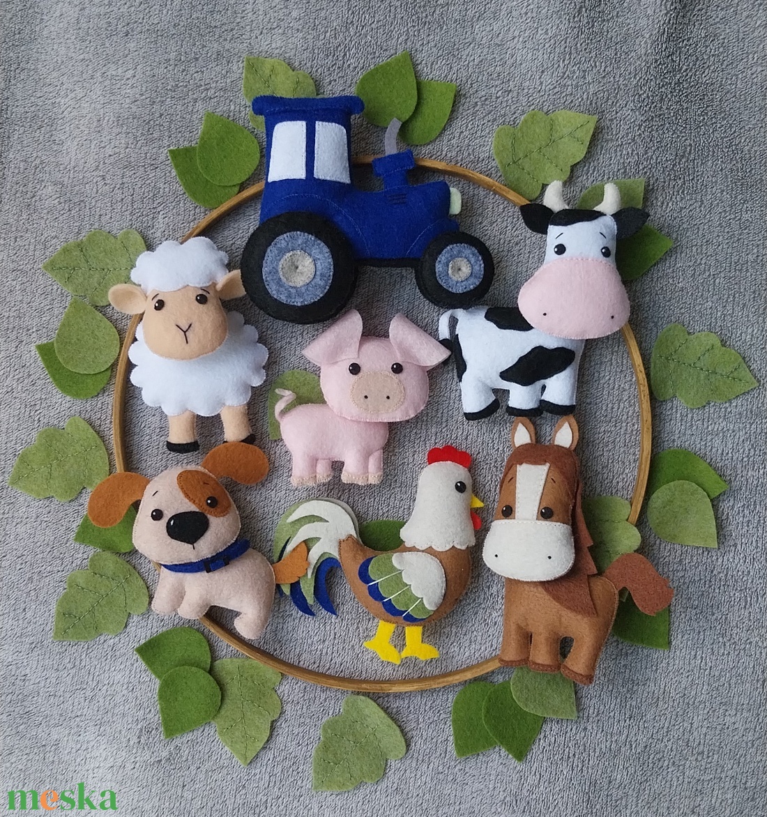 Napsugár major kiságyforgó farm tematikával  - játék & sport - 3 éves kor alattiaknak - kiságyforgó - Meska.hu