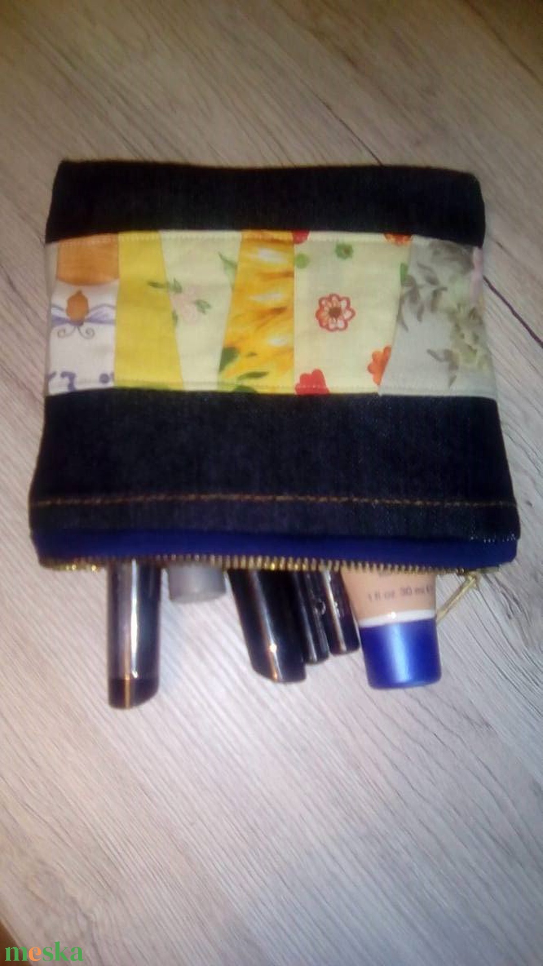 Mini patchwork neszesszer - táska & tok - neszesszer - Meska.hu