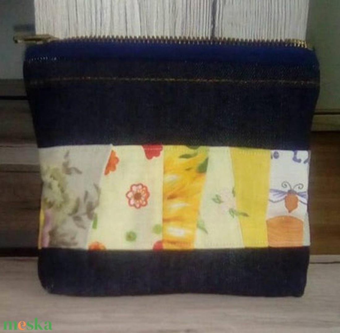 Mini patchwork neszesszer - táska & tok - neszesszer - Meska.hu