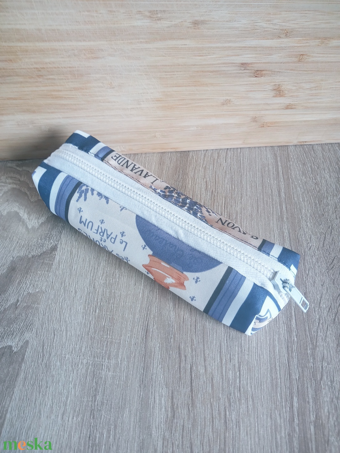 Levendula, méz mintás tolltartó - táska & tok - neszesszer - Meska.hu