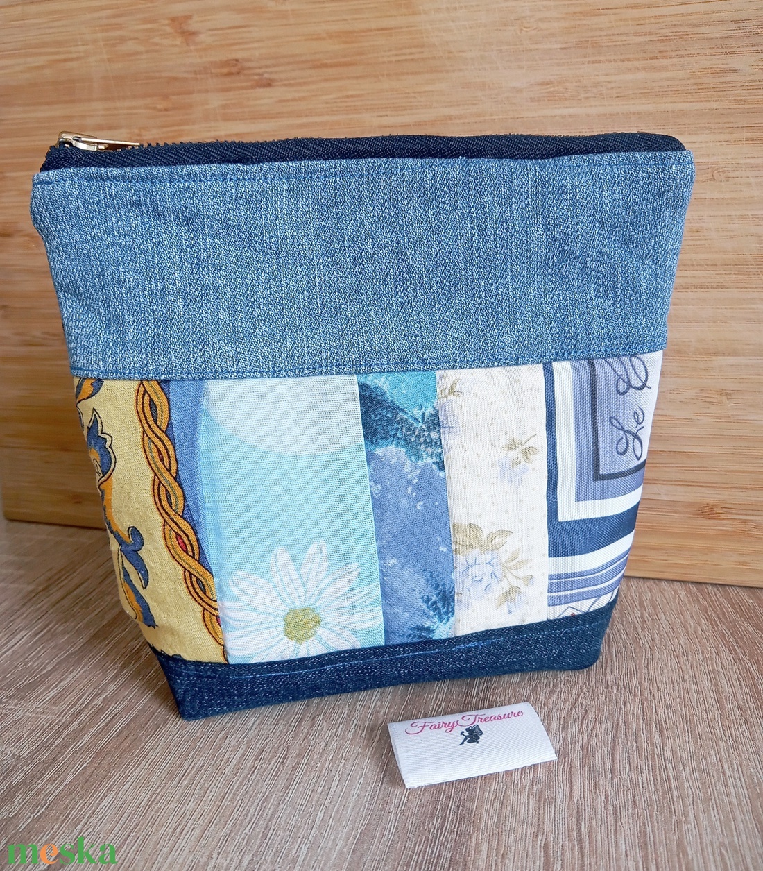 Mini patchwork neszesszer - táska & tok - neszesszer - Meska.hu Mini patchwork neszesszer - táska & tok - neszesszer - Meska.hu