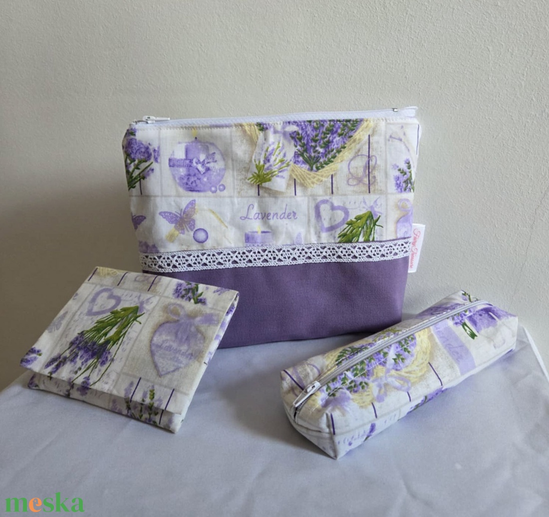 Levendula csokor neszesszer szett - táska & tok - neszesszer - Meska.hu