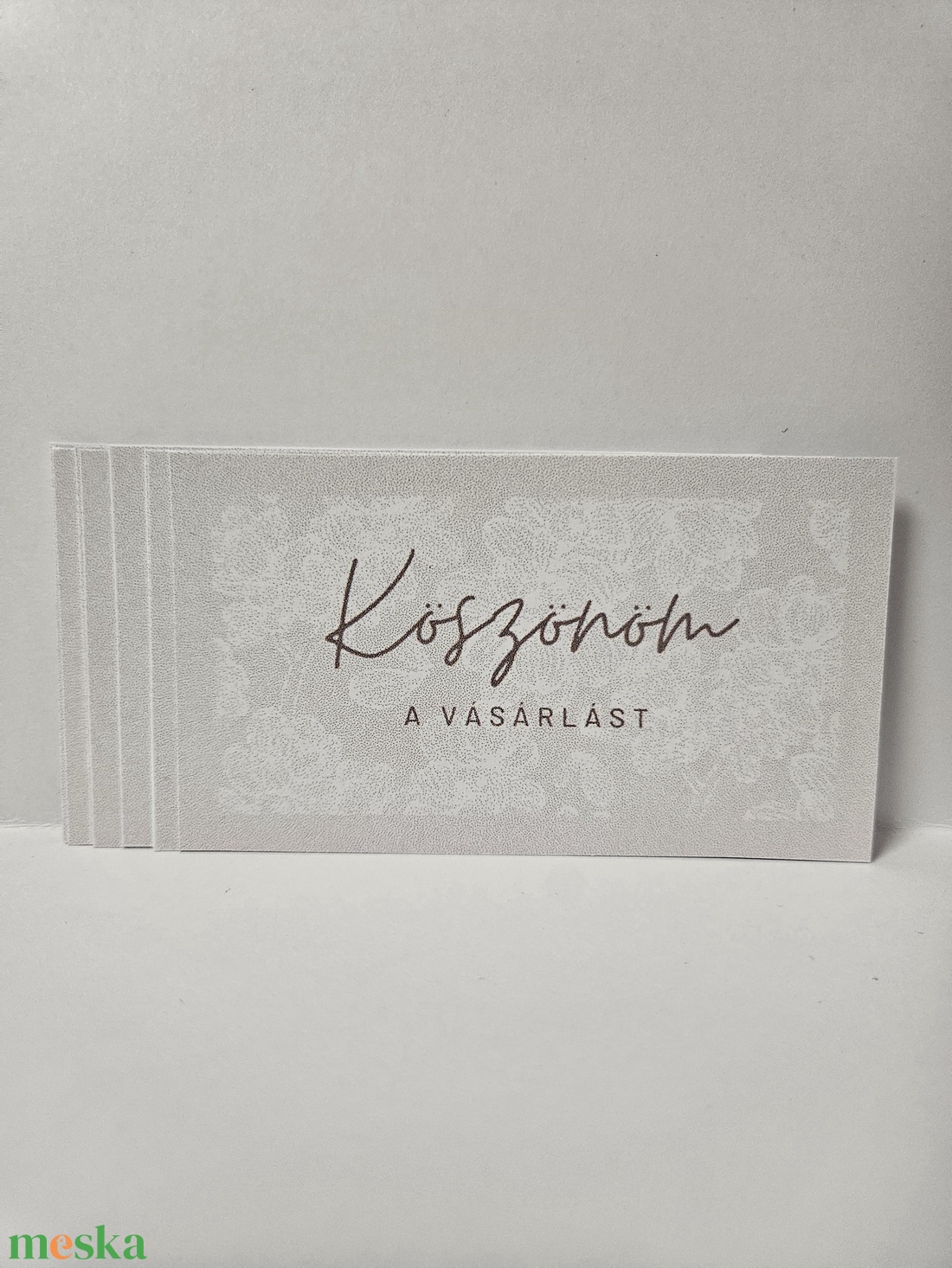 Köszönőkártya - beige/barna - otthon & életmód - papír, írószer - névjegykártya - Meska.hu Köszönőkártya - beige/barna - otthon & életmód - papír, írószer - névjegykártya - Meska.hu