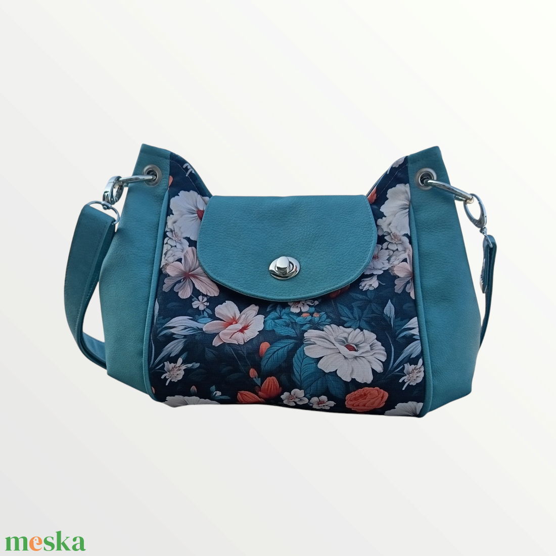Női crossbody virágos táska  - táska & tok - kézitáska & válltáska - vállon átvethető táska - Meska.hu