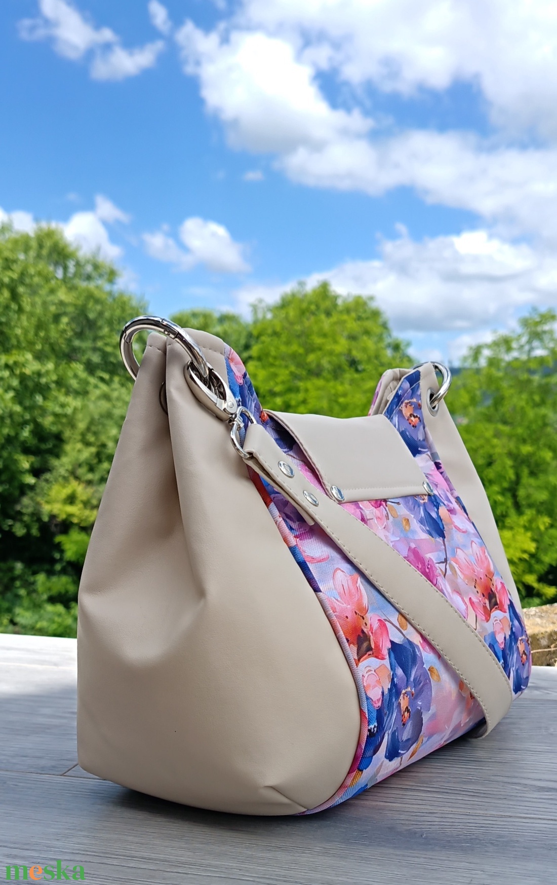 Női crossbody virágos táska  -  - Meska.hu