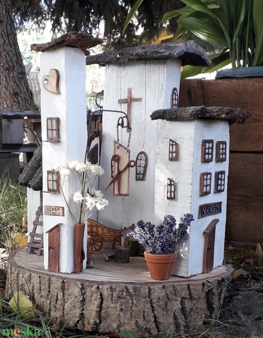 Paraszt falu. - művészet - makett, modell - Meska.hu