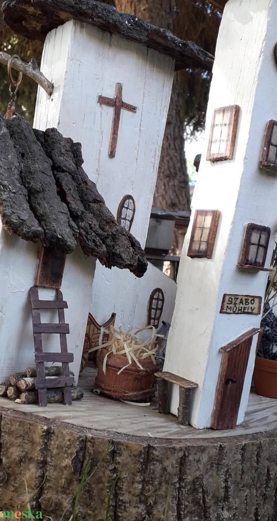 Paraszt falu. - művészet - makett, modell - Meska.hu