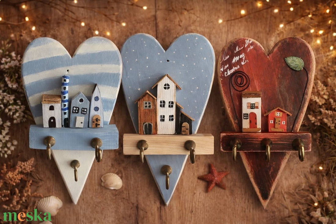 Ahová a szív repít. - otthon & életmód - dekoráció - fali és függő dekoráció - fali kulcstartó - Meska.hu