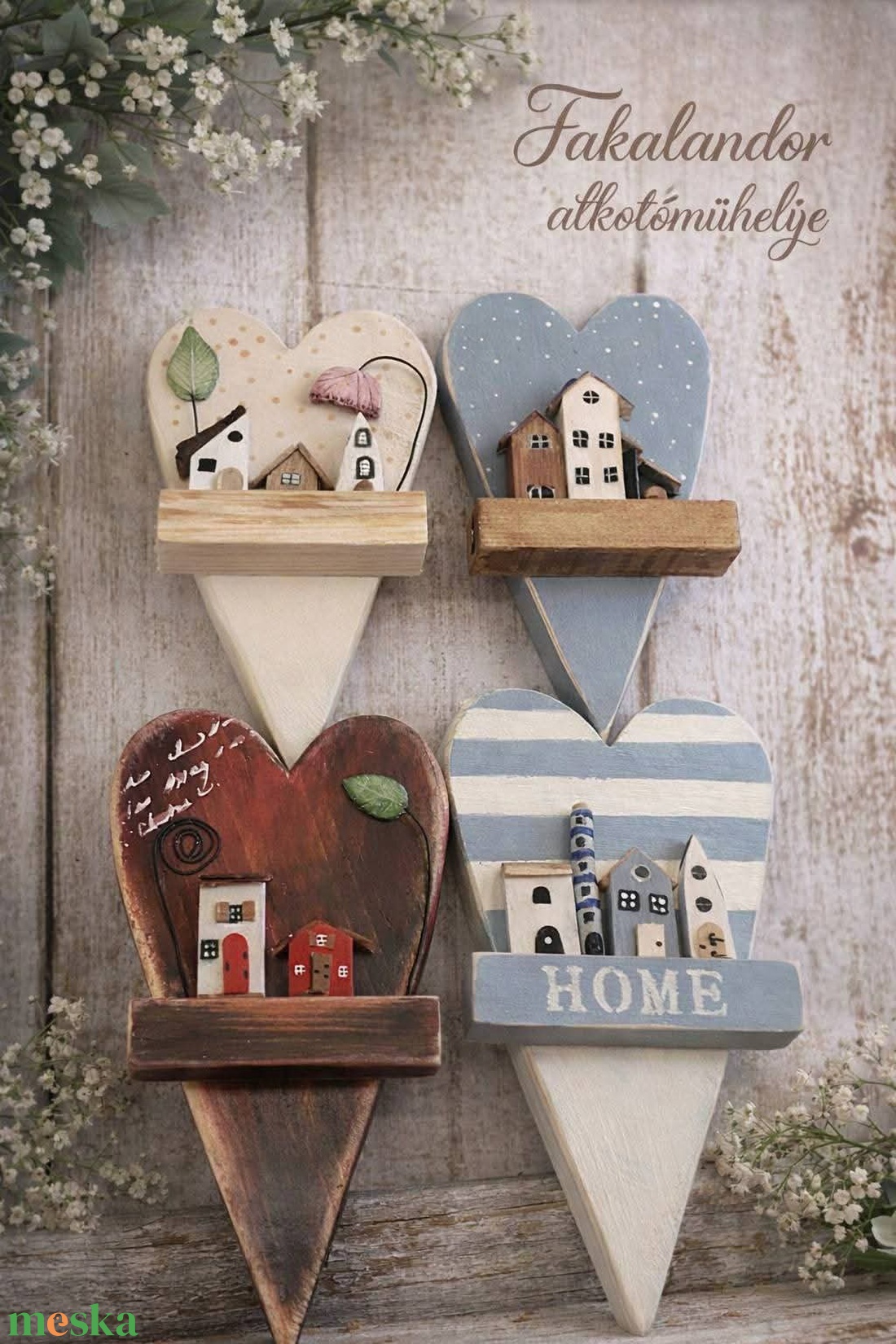 Ahová a szív repít. - otthon & életmód - dekoráció - fali és függő dekoráció - fali kulcstartó - Meska.hu